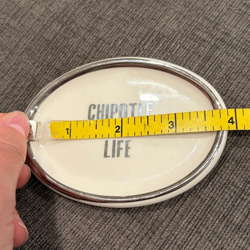 Chipotle Is My Life Ceramic Ring/Trinket Dish - NEVER USED! home decor jewelery - Picture 6 of 7